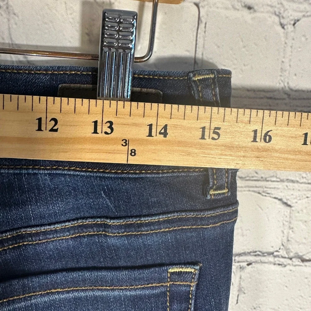 American Eagle Artist Flare Jeans Dark Wash Super Super Stretch Womens 10 Reg
